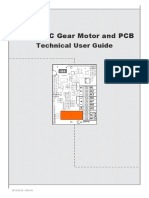 DA/CL 74C Gear Motor and PCB: Technical User Guide