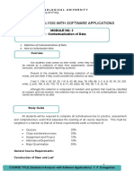 Statistical Analysis With Software Applications: Module No. 2 Title: Contextualization of Data