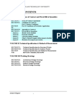 VOLUME I Conditions of Contract and Priced Bill of Quantities