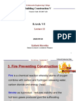 B V SEM Lecture 12 - Fire Prevention