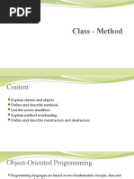 Lecture 2 - C# Class - Method