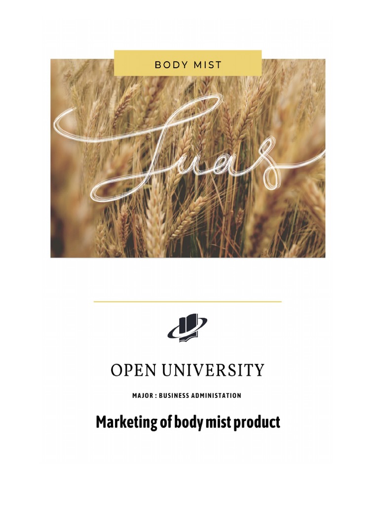Body Mist Strategies | PDF | Perfume | Marketing