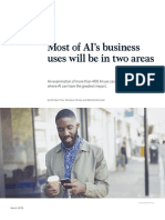 Most of AI's Business Uses Will Be in Two Areas
