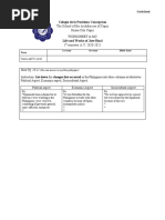 The School of The Archdiocese of Capiz Roxas City Capiz Worksheet in MC 1 Semester A.Y. 2020-2021