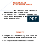 Objectives:: Torque Torsional Deformation Torsional Formula