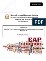 EAPP Module 4th Quarter Week 1