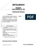 Mitsubishi 4G6 and 4G6 EW Engine Factory Workshop Repair Manual