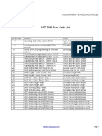 EI-65 Error Code Listing