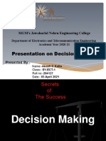 Presentation On Decision Making: MGM's Jawaharlal Nehru Engineering College