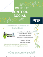 Presentacion Del Comite de Control Social