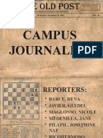 Campus Journalism: Wednesday, November 24, 1892 Illustrated Weekly Newspaper