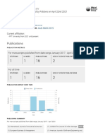 Publons CV of Trinh Le Tan