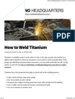 How to Weld Titanium - Welding Headquarters