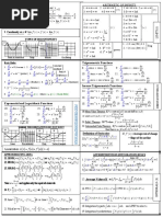 Epic AP Calculus Formul Sheet AB Derivatives Limits Integrals