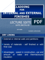 B V SEM Lecture 16 (Cladding For Internal Finishes Dry Lining and Tiles)