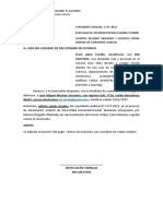 Apersonamiento - Juzgado de Paz Letrado Cutervo