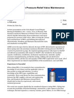 Best Practices in Pressure-Relief Valve