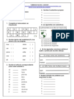 Evaluacion Español Primer Periodo Grado Primero