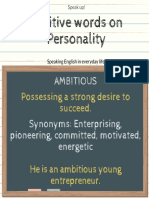 Positive Words On Personality - CP Ambitious