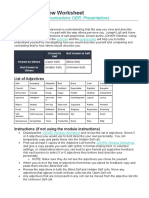 JOHARI Window Worksheet