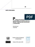 Políticas de Precios de Combustibles en América Del Sur y México - Implicancias Económicas y Ambientales