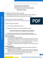 EL3324 Instrumentacion Industrial Unidad 2 Actividades