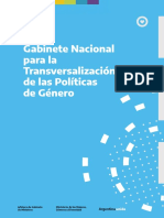 Gabinete Nacional para La Transversalizacion de Las Politicas de Genero