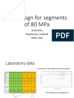 Mix Design for Segments of 80 MPa
