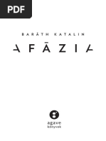 Baráth Katalin: Afázia