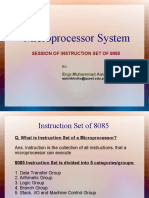 Microprocessor System: Session of Instruction Set of 8085