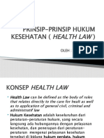 Prinsip-Prinsip Hukum Kesehatan (Health Law)