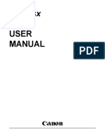 Canon BJ-10sx User Manual