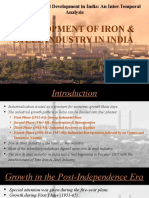 Development of Iron & Steel Industry in India