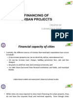 Financing of Urban Projects: Created by S Dhanush Kumar