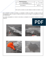 Derrame de aceite hidráulico controlado en terminal portuaria