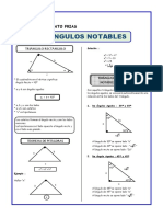 TRIÁNGULOS RECTÁNGULOS NOTABLES O CONOCIDOS