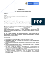 FORMATO No 1 - CARTA PRESENTACIÓN PROPUESTA