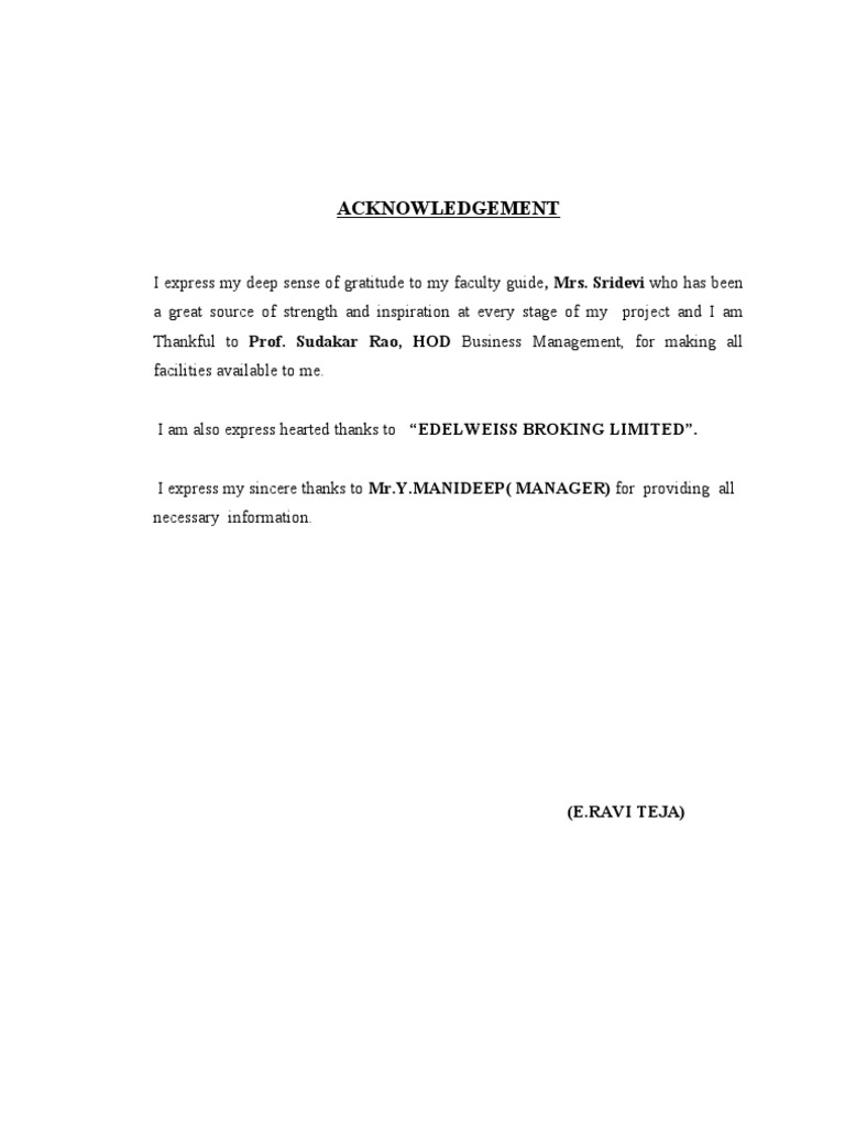 Acknowledgement: I Am Also Express Hearted Thanks To 