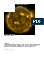 Analogy of Sunspots 1158,1166,1164