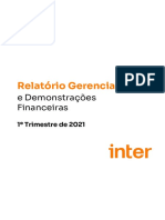 Demonstrativos Financeiros Do Resultado Da Banco Inter Do 1t21