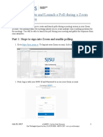 Steps To A Create and Launch A Poll During A Zoom Meeting Session