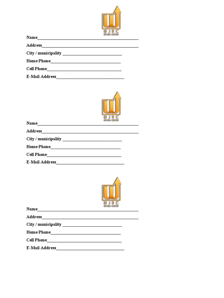 WJRC Form | PDF | Career & Growth | Law