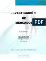 INVESTIGACION DE MERCADOS