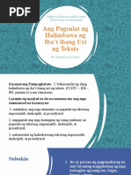 Aralin 4- Ang Pagsulat Ng Halimbawa Ng Iba’t Ibang Uri