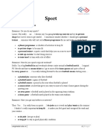 Sport: Part 1-Style Questions