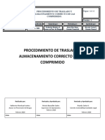 Procedimiento de Cilindros Gas Comprimido