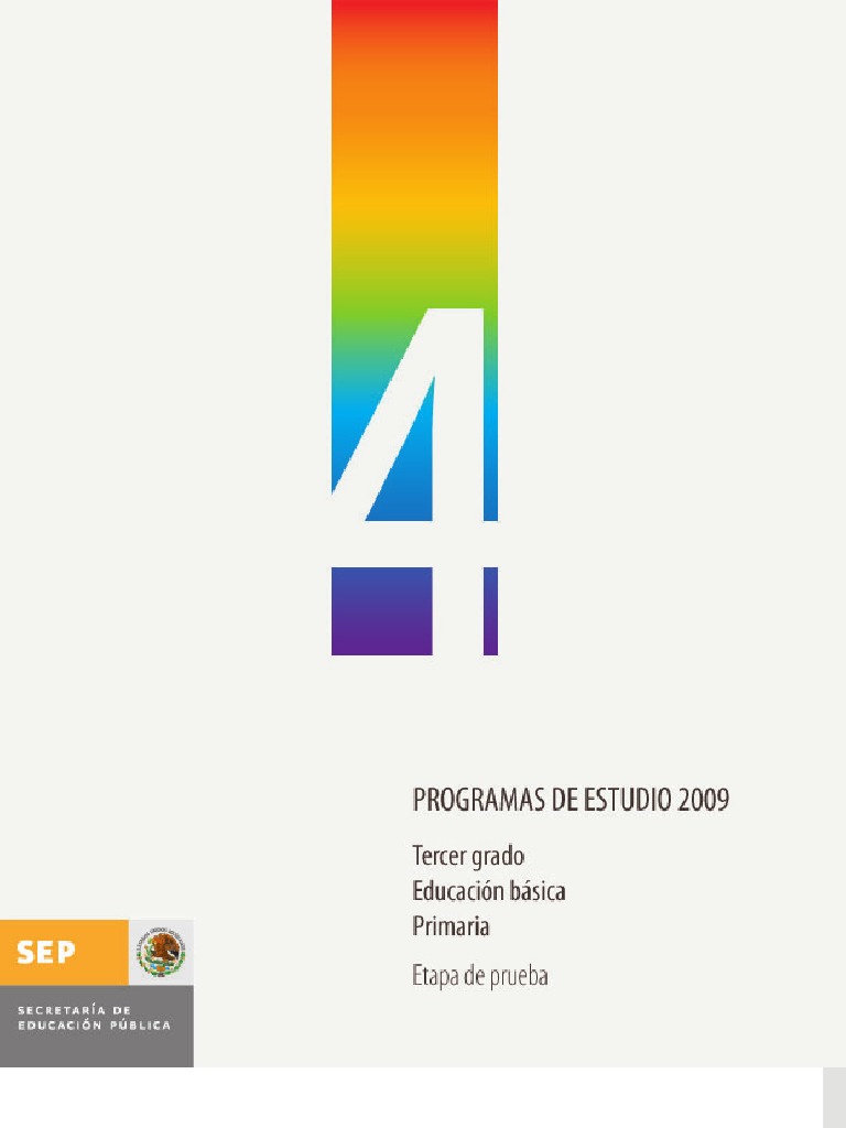 4to PROGRAMA 2009 | PDF | Educación primaria | Educación de la primera ...