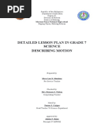 Detailed Lesson Plan in Grade 7 Science Describing Motion: Mariano Ponce National High School