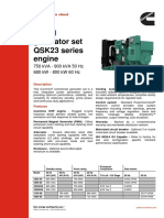 Diesel Generator Set QSK23 Series Engine: 750 kVA - 900 kVA 50 HZ 680 KW - 800 KW 60 HZ