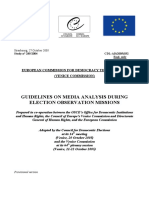 Guidelines On Media Analysis During Election Observation Missions